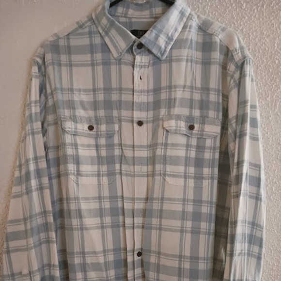 Mens XL Long Sleeved Flannel Shirt by George - Picture 1 of 3